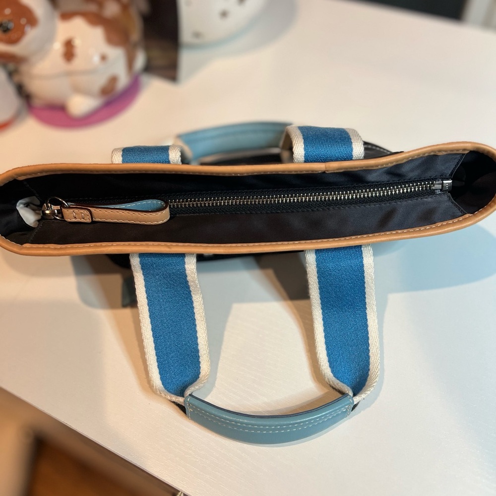 Coach Black Blue and Tan Tote with LadybugTag - Picture 10 of 10